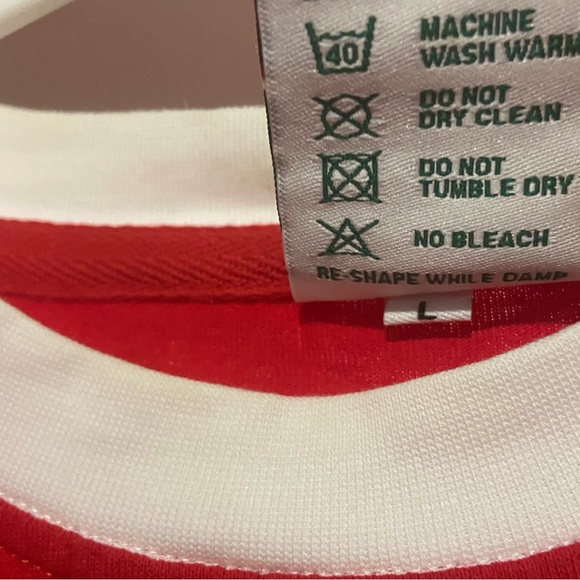 Vintage Mens Medium Red Arsenal Football Club Soccer Teeshirt - Picture 8 of 9